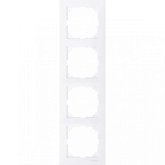 4-постовая рамка SCHNEIDER ELECTRIC MERTEN M-PURE, АКТИВНЫЙ БЕЛЫЙ, SM MTN4040-3625
