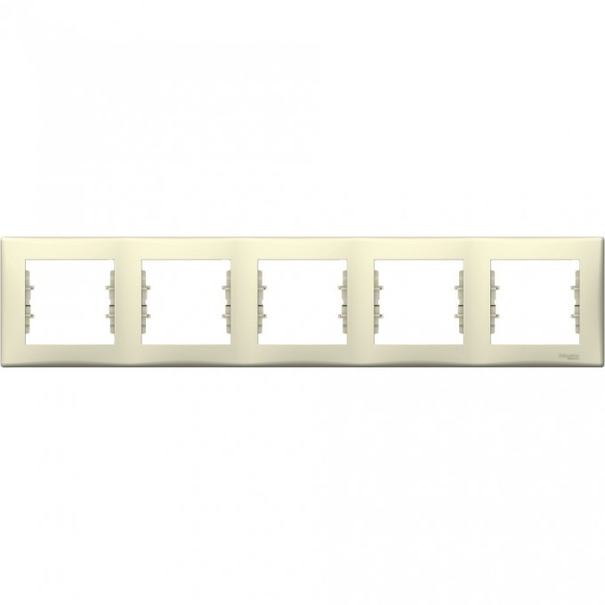 5-постовая рамка SCHNEIDER ELECTRIC SEDNA, горизонтальная, БЕЖЕВЫЙ SDN5800947