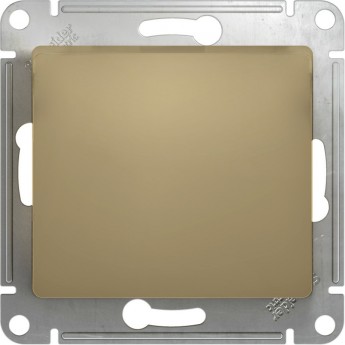 Нажимная кнопка SCHNEIDER ELECTRIC GLOSSA, сх.1, 10АХ, механизм, титан