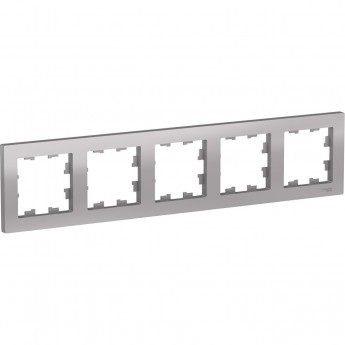 Рамка 5-постовая SCHNEIDER ELECTRIC ATLASDESIGN алюминий