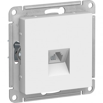 Розетка телефонная SCHNEIDER ELECTRIC ATLASDESIGN RJ11, механизм, БЕЛЫЙ