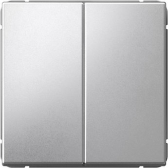 Переключатель 2-клавишный SCHNEIDER ELECTRIC ARTGALLERY GAL000365 (сх. 6/2) 10AX механизм, алюминий