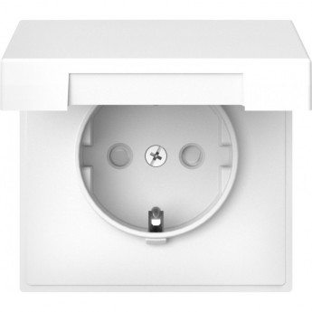 Розетка SCHNEIDER ELECTRIC ARTGALLERY GAL000146 16А IP20 с заземлением, шторки, с крышкой, механизм, белый