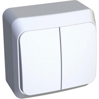 2-клавишный выключатель SCHNEIDER ELECTRIC ЭТЮД 10 АХ, БЕЛЫЙ, Россия